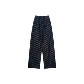 Pantalones de pijama BB Monogram «Negro Gris» 658883TML361269