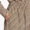 Pantalones de pijama de mujer con monograma en beige/negro Pantalones de pijama de mujer con monograma en beige/negro