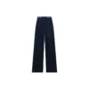 Pantalones de Track de pierna ancha con banda con el logotipo «Sporty B» «Negro» 675346TLVA11070