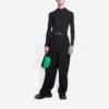 Pantalones de Track de pierna ancha con banda con el logotipo «Sporty B» «Negro» 675346TLVA11070