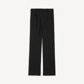 Pantalones entallados de mujer en negro