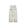 Pantalones holgados con diseño de graffiti «Gris» 745223TBP475411