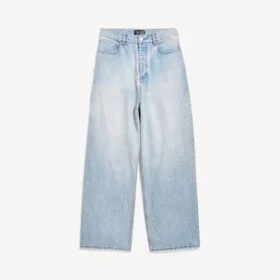 Pantalones holgados en azul claro