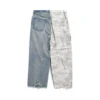 Pantalones holgados híbridos de camuflaje en escala de grises «Light Blue» 786645TQW556379