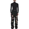 Pantalones holgados muy desgastados «Black» 745248TBP471363