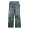 Pantalones holgados muy desgastados «Light Blue» 745248TNW014012