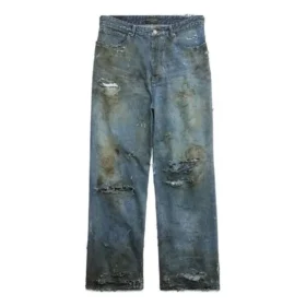 Pantalones holgados muy desgastados «Light Blue» 745248TNW014012