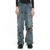 Pantalones holgados muy desgastados «Light Blue» 745248TNW014012