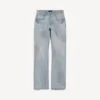 Pantalones rectos de ciudad para mujer en azul claro Pantalones rectos de ciudad para mujer en azul claro