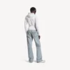 Pantalones rectos de ciudad para mujer en azul claro Pantalones rectos de ciudad para mujer en azul claro