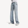 Pantalones rectos de ciudad para mujer en azul claro Pantalones rectos de ciudad para mujer en azul claro