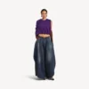 Pantalones «Tulipe» para mujer en azul océano oscuro Pantalones «Tulipe» para mujer en azul océano oscuro