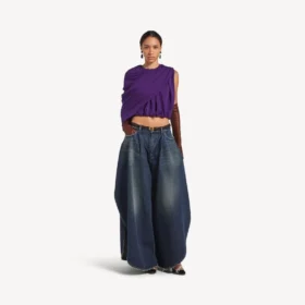 Pantalones «Tulipe» para mujer en azul océano oscuro