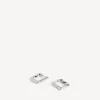 Pendientes B XS para mujer en plata brillante Pendientes B XS para mujer en plata brillante