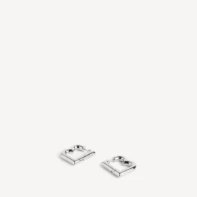 Pendientes B XS para mujer en plata brillante