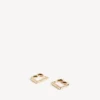 Pendientes de a para mujer en oro brillante Pendientes de a para mujer en oro brillante