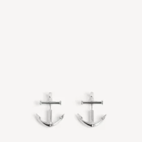 Pendientes de ancla en plata