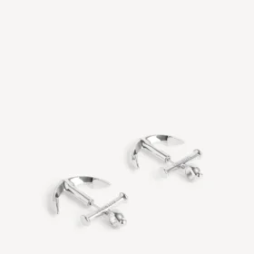 Pendientes de ancla en plata