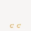 Pendientes de aro nano para mujer en oro brillante Pendientes de aro nano para mujer en oro brillante