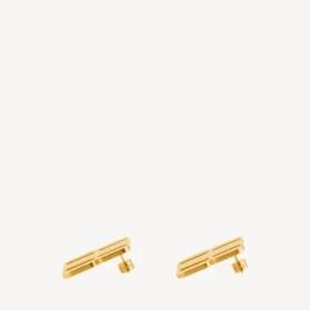 Pendientes de botón Nano en dorado