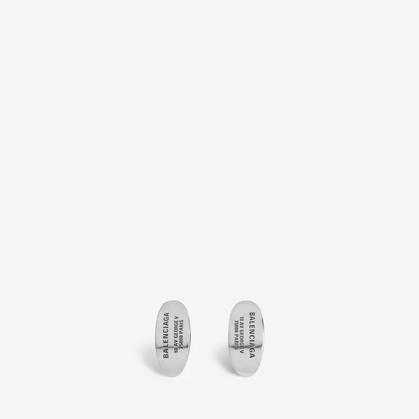 Pendientes de botón para el Everyday en plata envejecida Pendientes de botón para el Everyday en plata envejecida