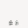 Pendientes de botón para el Everyday en plata envejecida Pendientes de botón para el Everyday en plata envejecida