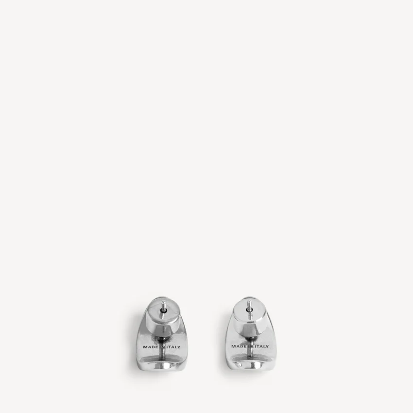 Pendientes de botón para el Everyday en plata envejecida Pendientes de botón para el Everyday en plata envejecida