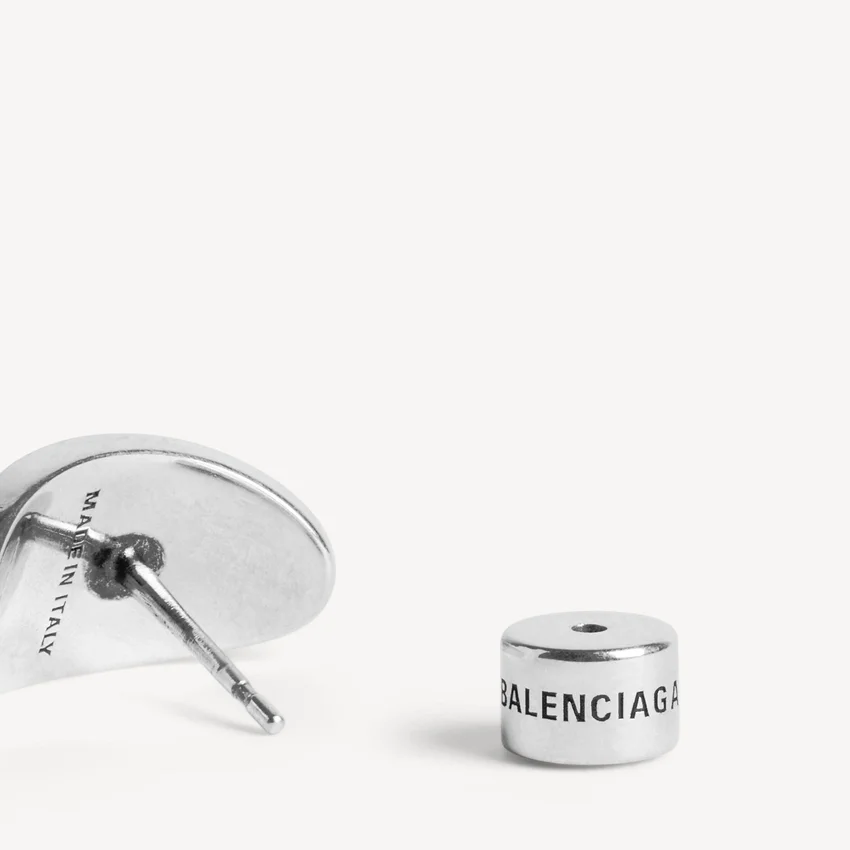 Pendientes de botón para el Everyday en plata envejecida Pendientes de botón para el Everyday en plata envejecida