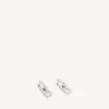 Pendientes de cadena B XS en plata