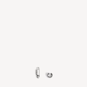Pendientes de clip DIY para hombre en plata