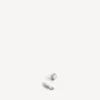 Pendientes de clip DIY para hombre en plata