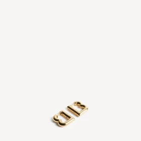 Pendientes de mujer b xs en oro brillante