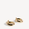 Pendientes Eisa Ellipse para mujer en oro brillante Pendientes Eisa Ellipse para mujer en oro brillante