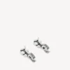 Pendientes Melrose B XS para hombre en plata envejecida Pendientes Melrose B XS para hombre en plata envejecida