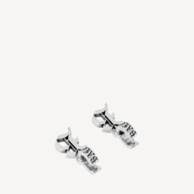 Pendientes Melrose B XS para hombre en plata envejecida