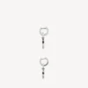 Pendientes Melrose B XS para hombre en plata envejecida Pendientes Melrose B XS para hombre en plata envejecida