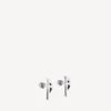 Pendientes metálicos «Typo» en plata Pendientes metálicos «Typo» en plata