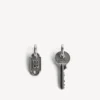 Pendientes «Neverlost» para hombre en plata envejecida Pendientes «Neverlost» para hombre en plata envejecida