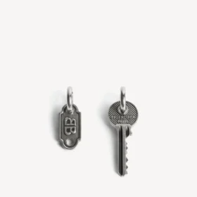 Pendientes «Neverlost» para hombre en plata envejecida