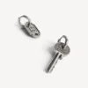 Pendientes «Neverlost» para hombre en plata envejecida Pendientes «Neverlost» para hombre en plata envejecida