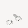 Pendientes «Saint-Germain» para mujer con etiqueta en plata brillante Pendientes «Saint-Germain» para mujer con etiqueta en plata brillante