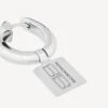 Pendientes «Saint-Germain» para mujer con etiqueta en plata brillante Pendientes «Saint-Germain» para mujer con etiqueta en plata brillante