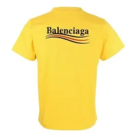 Political Campaign Camiseta, talla grande «Amarillo» 620967TKVJ17442
