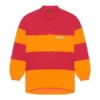 Polos de manga larga con corte irregular «Raspberry Fluo Orange» 657073TKVA56667