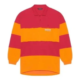 Polos de manga larga con corte irregular «Raspberry Fluo Orange» 657073TKVA56667 Polos de manga larga con corte irregular «Raspberry Fluo Orange» 657073TKVA56667