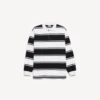 Polos de manga larga para hombre en negro/blanco