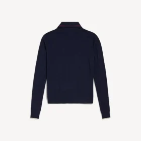 Polos de punto de manga larga para hombre en azul marino Polos de punto de manga larga para hombre en azul marino
