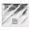 Portamonedas y tarjetero Crush con solapa, acolchado metalizado «Silver» 766461210IW8110