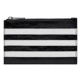 Portamonedas y tarjetero largo Balenciaga x adidas «Negro» 721896210M61091