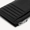 Portamonedas y tarjetero largo «Superbusy» para hombre  en negro